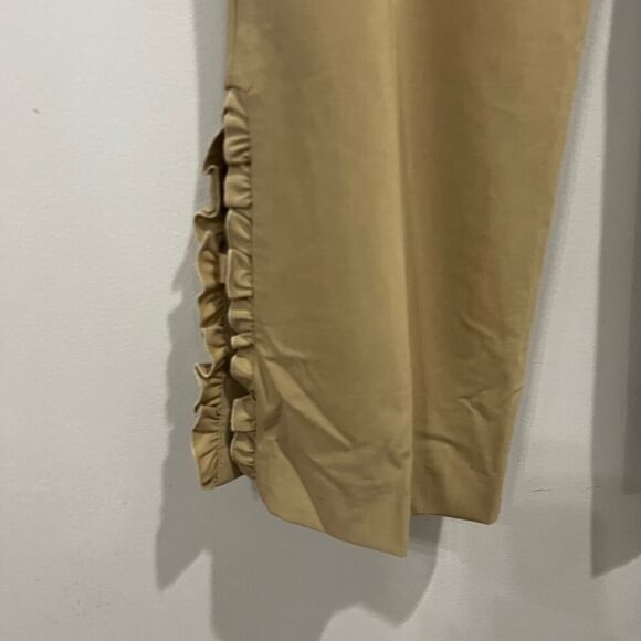 Trina Turk khaki tan Trouser Dress Pants size 2 - Picture 3 of 7